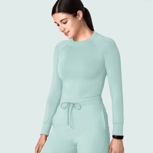 Mint Green Women's Under Scrub Long Sleeve Top